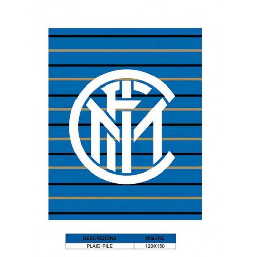 Plaid in pile Inter ufficiale 150 x 120 cm